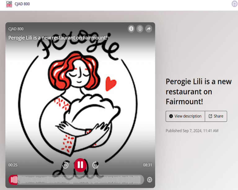 Perogie Lili is a new restaurant on Fairmount! — cjad-800