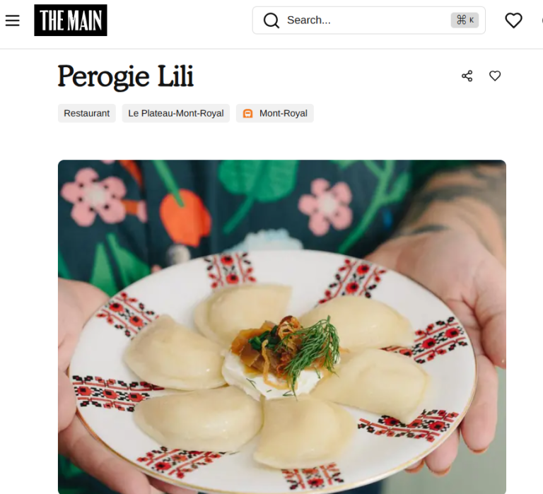 Perogie Lili — THE MAIN
